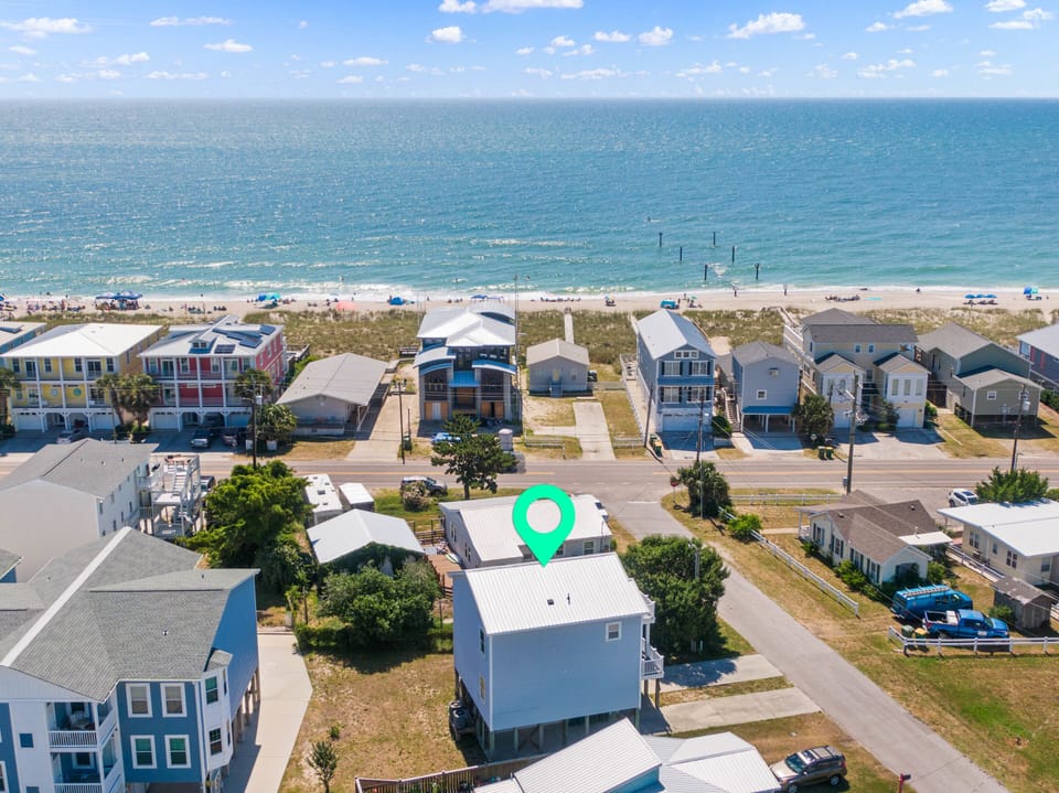 Aerial Look at Mermaid Crossing with Convenient Beach Access