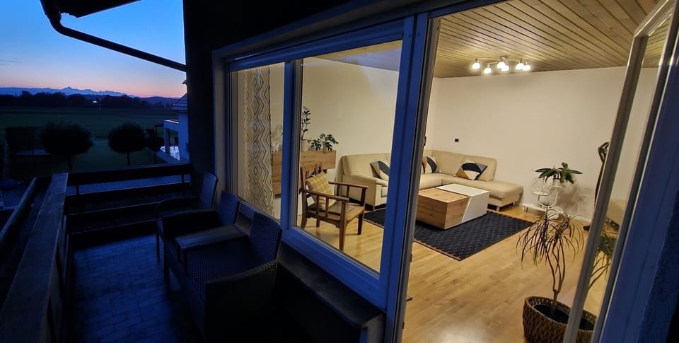 Living room, balkony