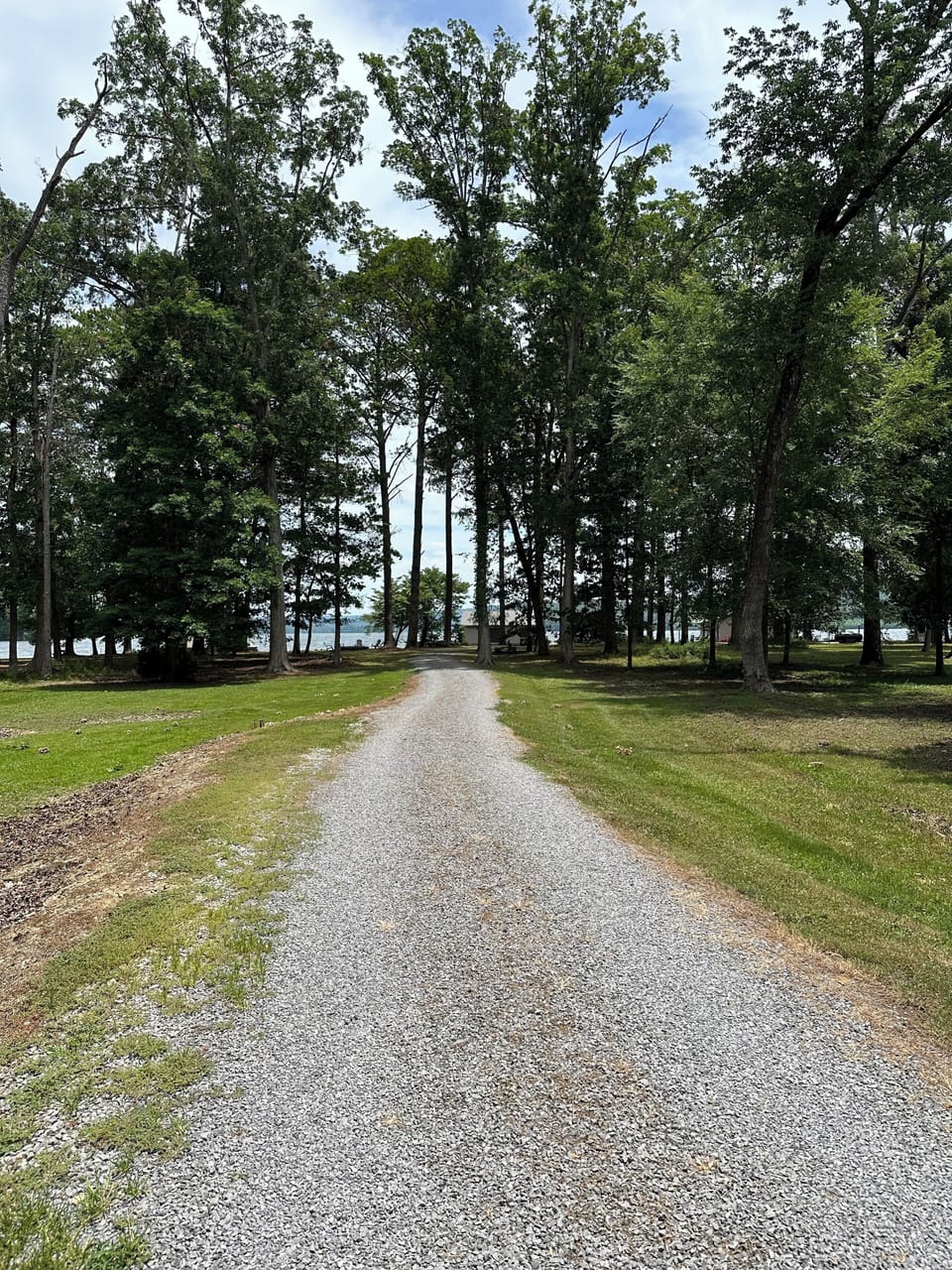 View from backyard to Lake