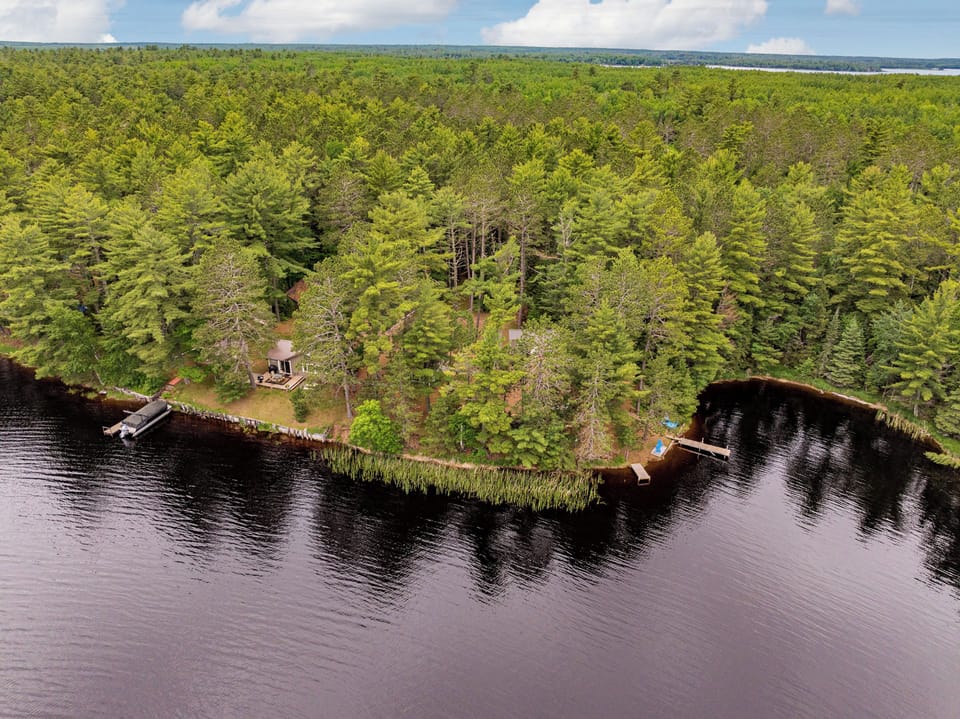 Aerial view of property