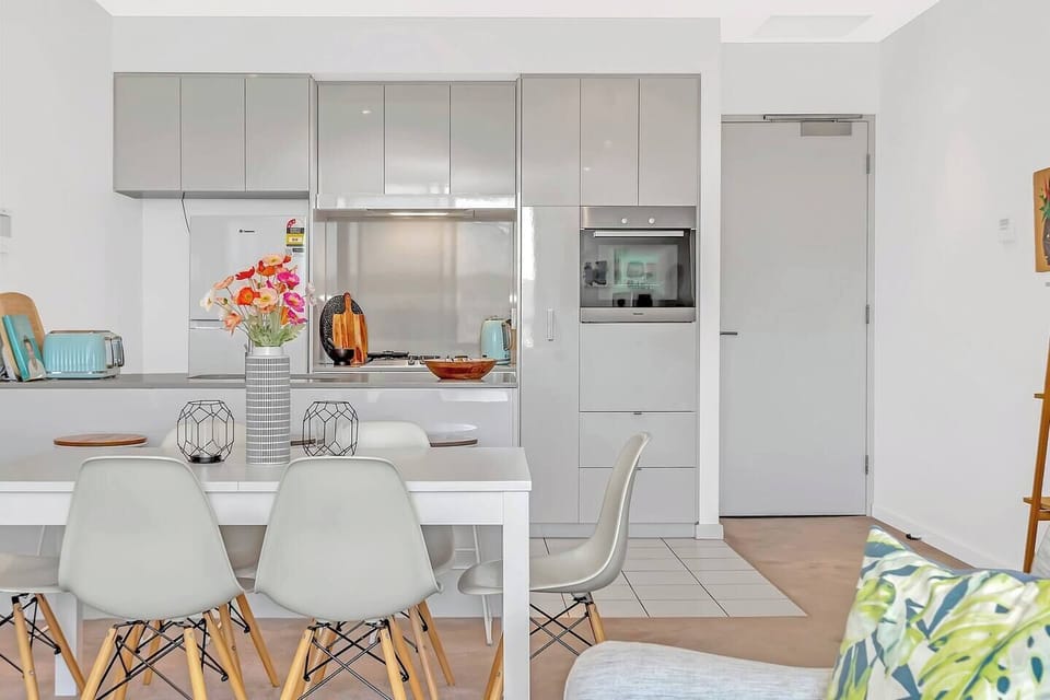 Sit down to a meal at the dining table or use this space to set up a laptop if you’re on a working holiday.
