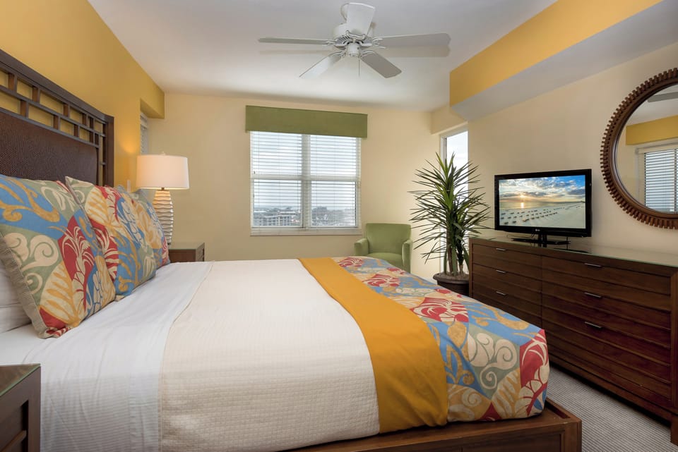 Step onto the balcony and savor breezy skyline views.
