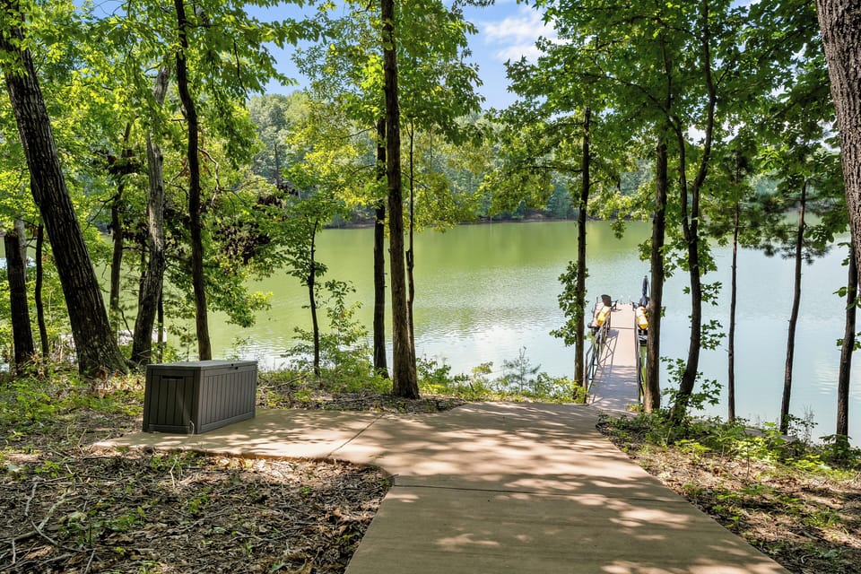 Continuation of path down to your private dock.