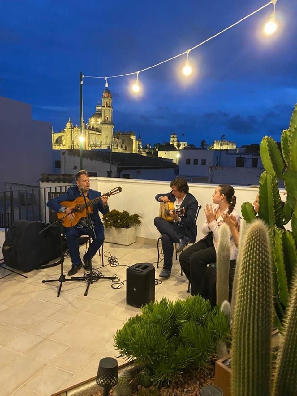 concert privé sur la terrasse