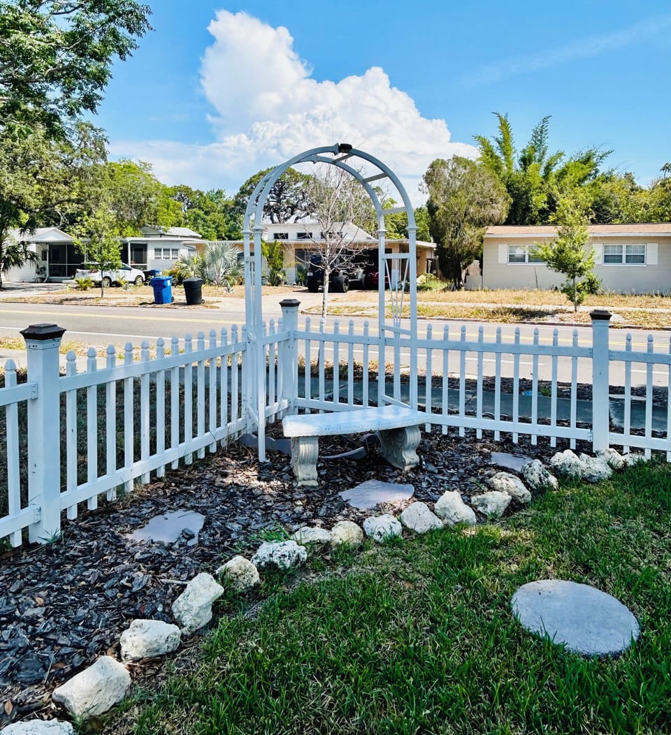 Relax in our outdoor space and enjoy the peaceful surroundings.