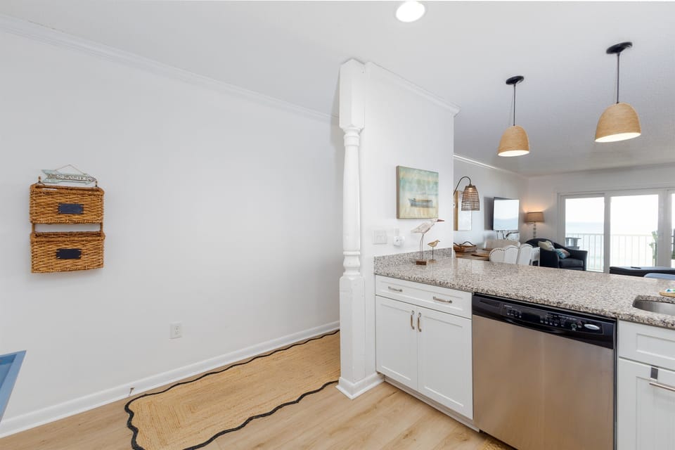 Open entry into the kitchen