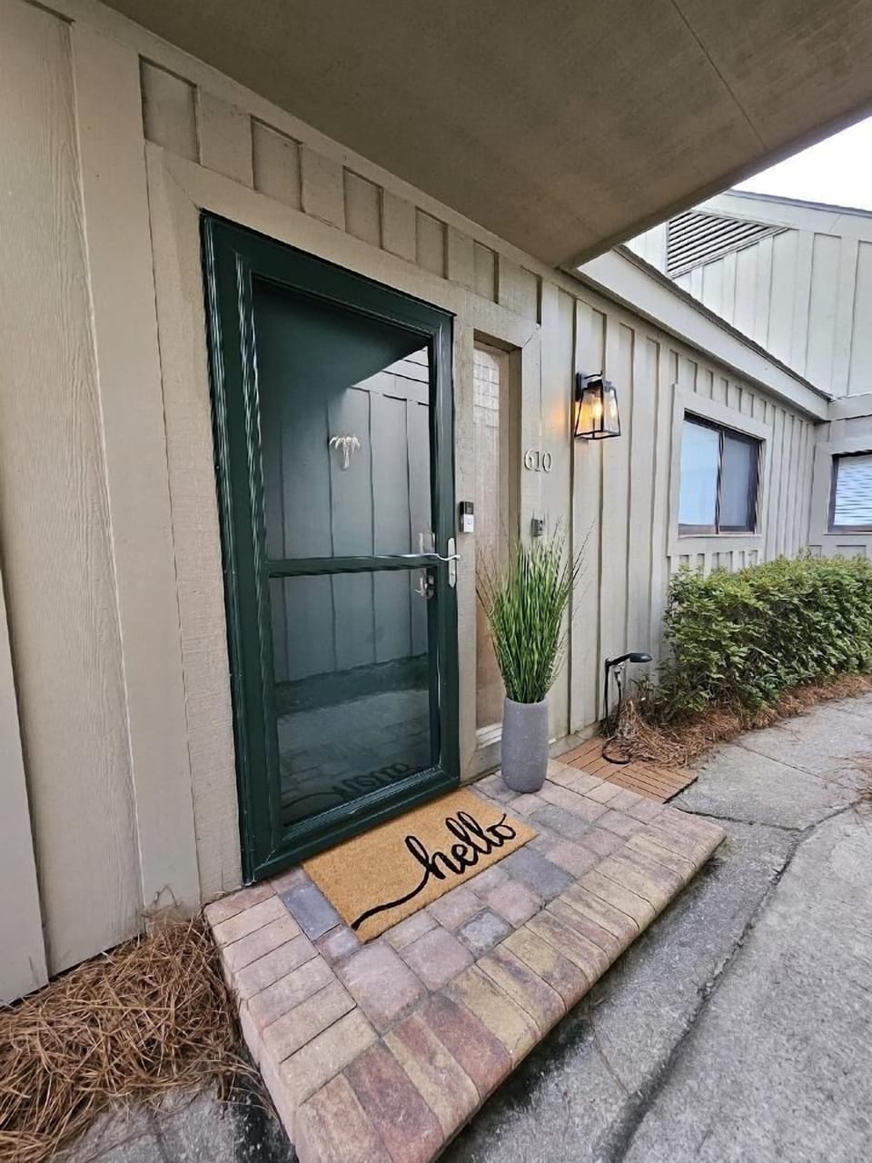 Front door with WiFi lock system 