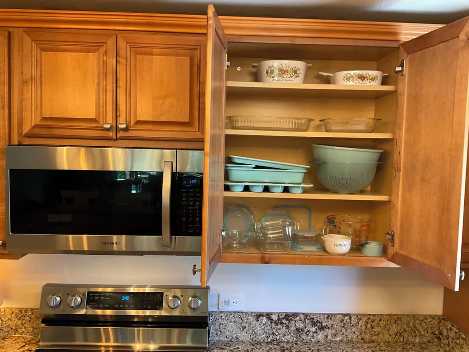 Kitchen well stocked 