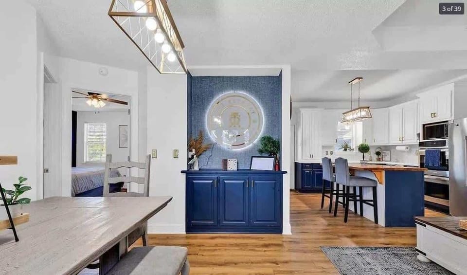 Welcome to Ocean Lakes site 6028, front door view of living room dining room and master