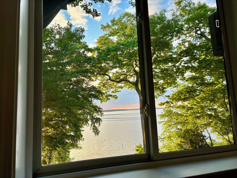 Main House Bedroom 3 sunrise from bed