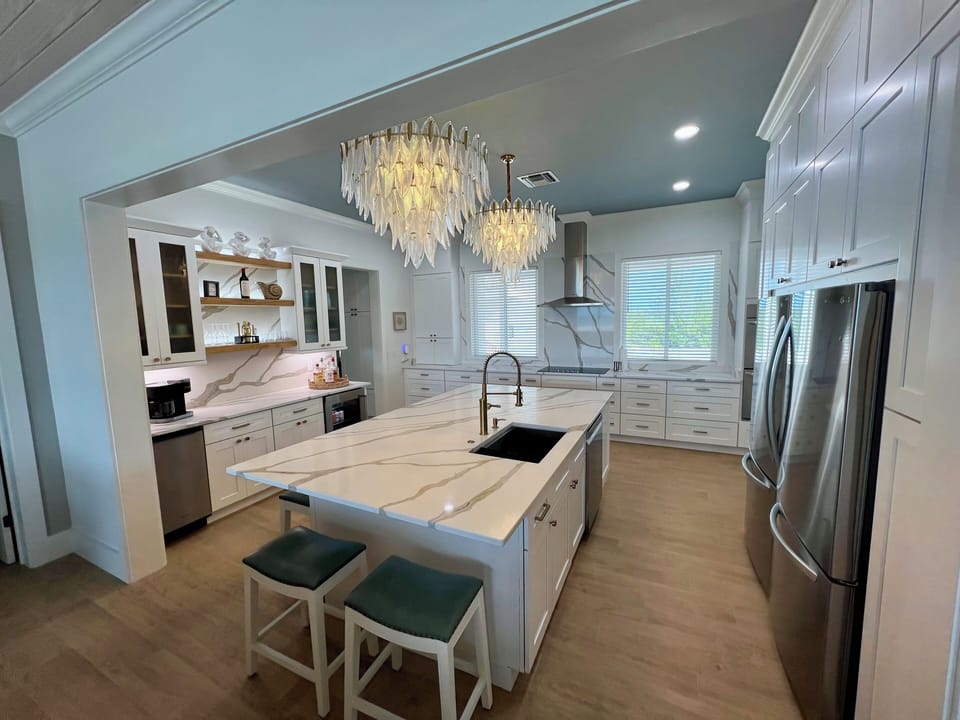 Kitchen with two refrigerators