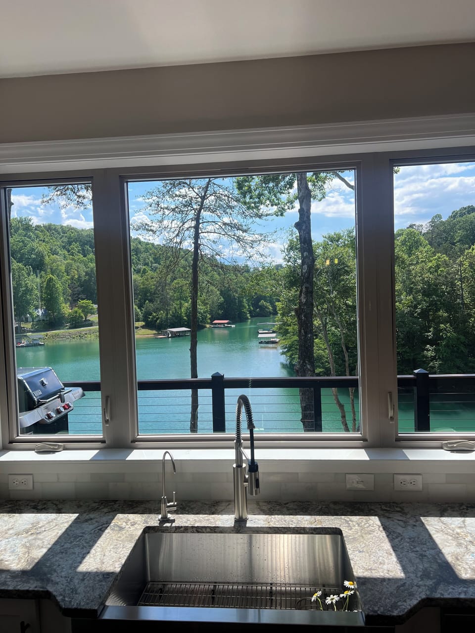 View from kitchen sink