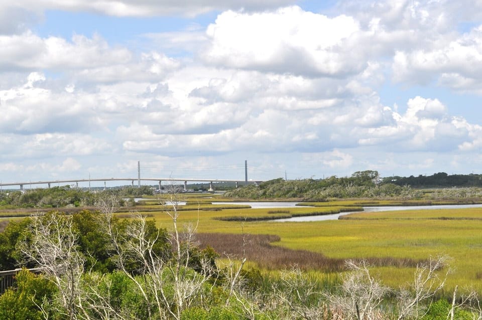 View of Surf City Highrise Bridge