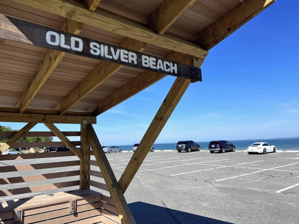 Old Silver Beach is exactly a 10 minute drive from where you will be staying.