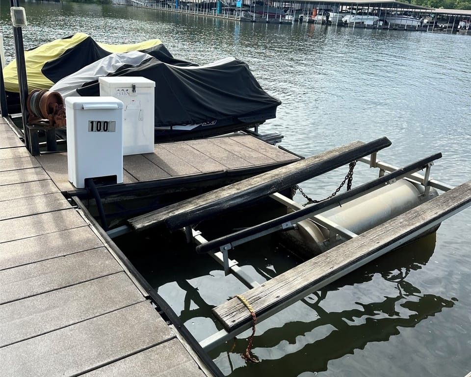 This personal watercraft lift is rentable.  Contact us for details.  