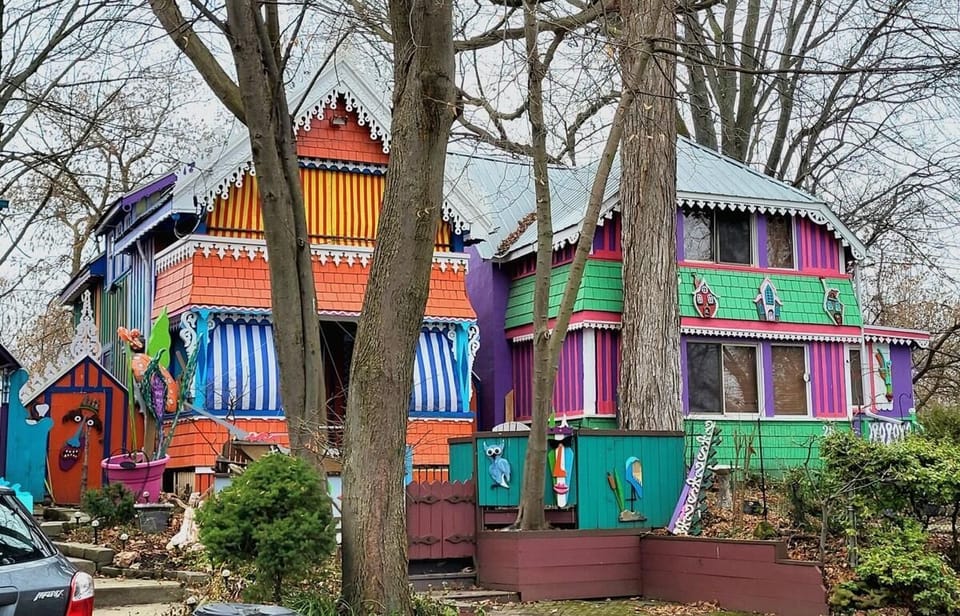 Visit the "painted ladies" in Grimsby Beach.