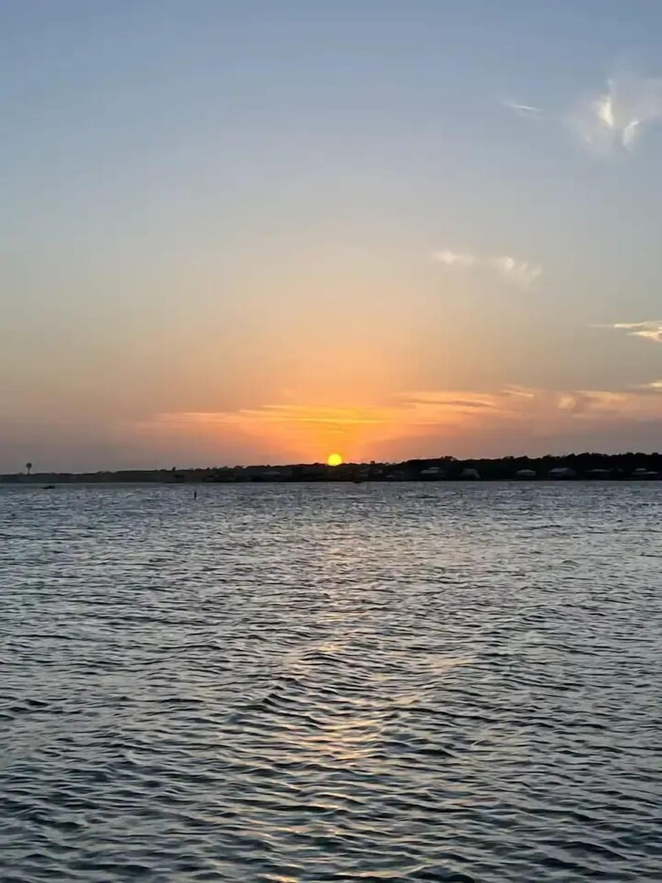 Sunset on the lagoon