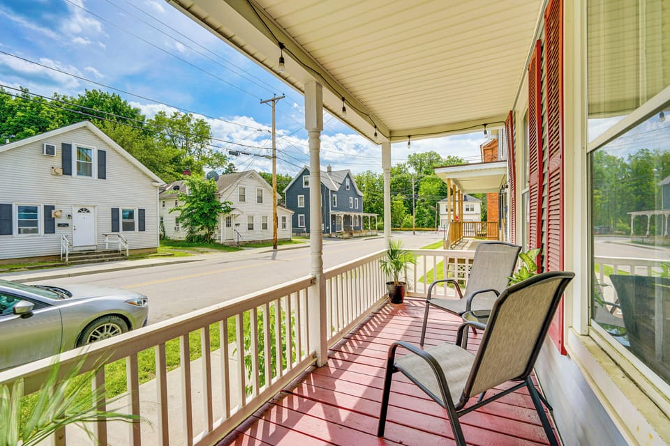 Bennington Vacation Rental | 1BR | 1BA | Steps Required | 750 Sq Ft