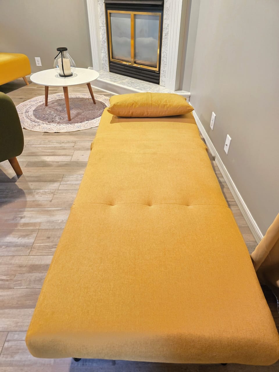 Sleeper chair. Converts from a chair to a single sleeper (3 in total at home)