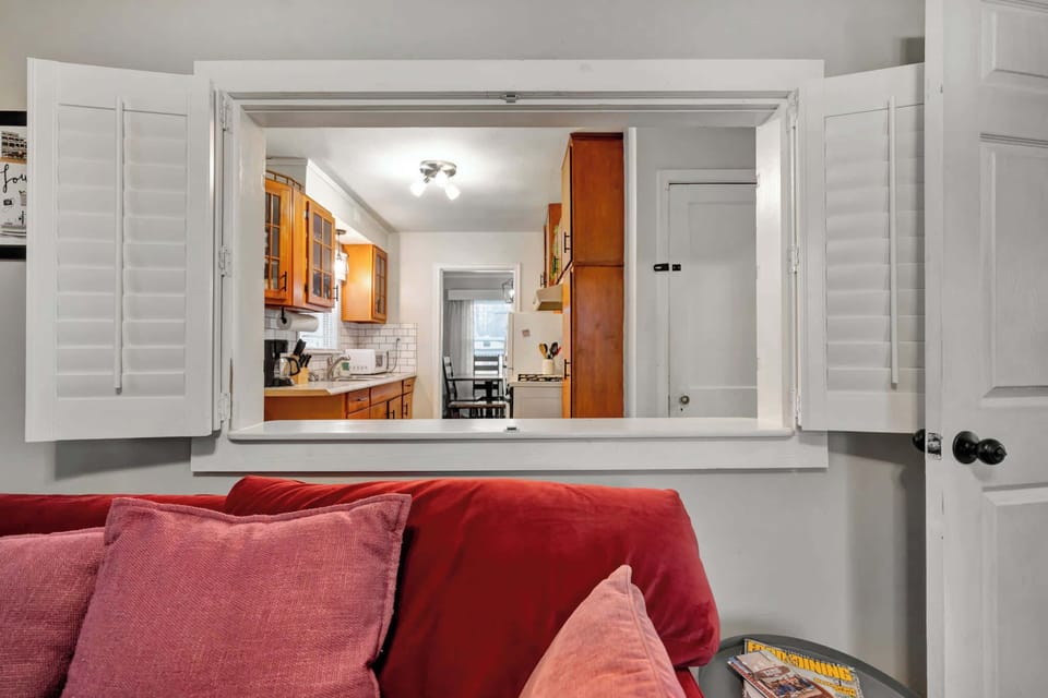 Living Room: Comfortable couch to curl up after a productive day!