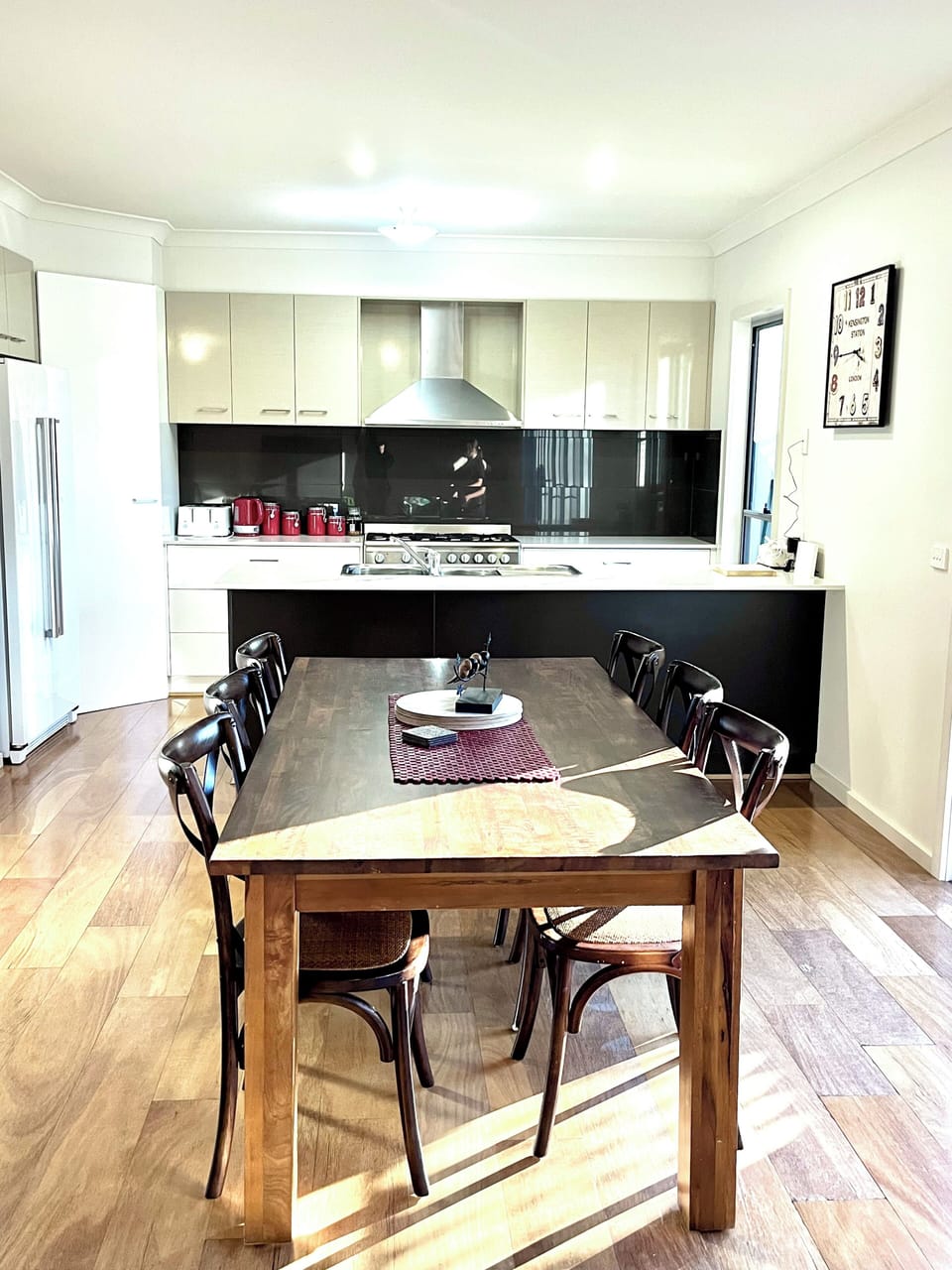 Dining table and chairs