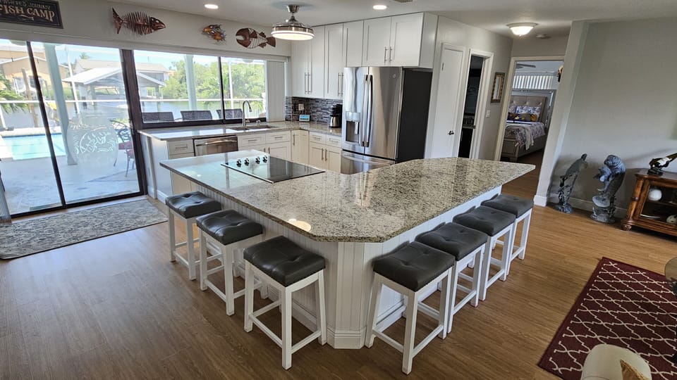 Kitchen island with seating