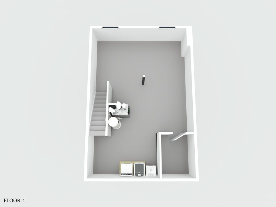 Basement has 504 sq. ft. of space with 52 sq. ft. of private storage.