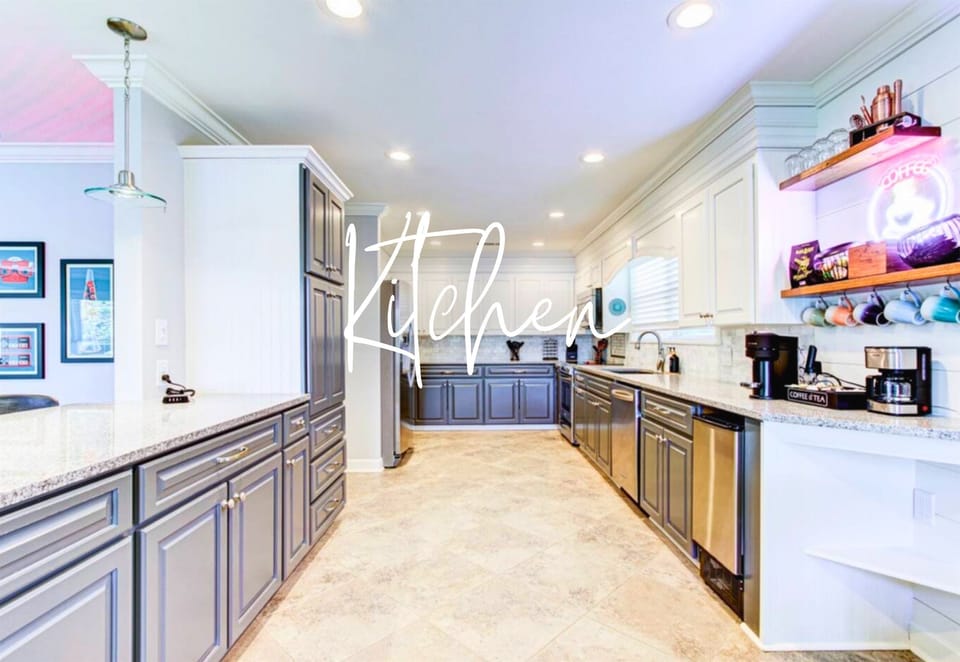 Everything you need for gourmet meals is right at your fingertips in this beautifully designed kitchen.