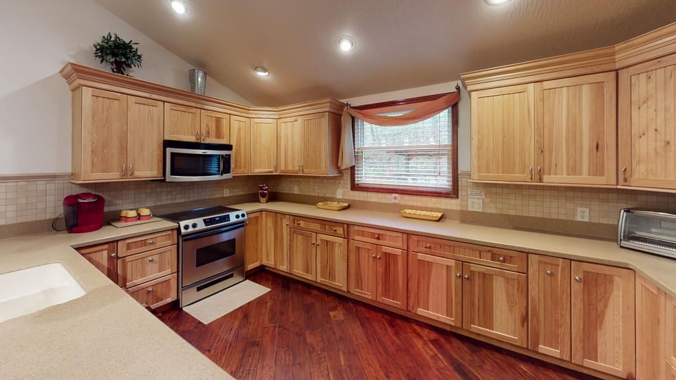 Fully stocked kitchen