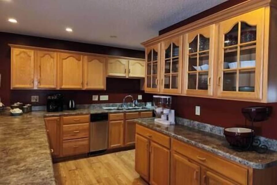 Common Kitchen that is fully stocked with anything and everything you might need.
