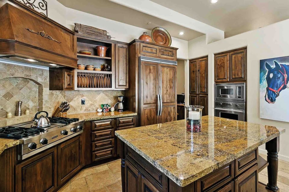Fully stocked custom kitchen
