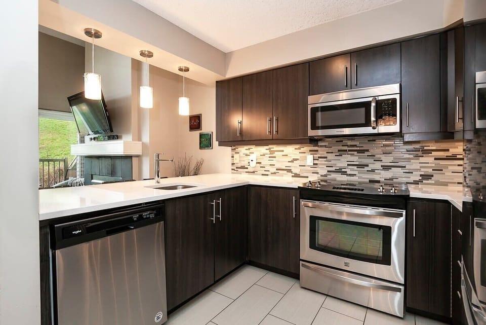Kitchen with Stainless Steal Appliances