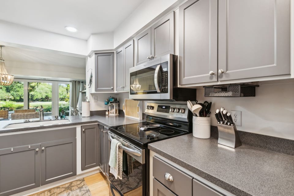 Beautifully Updated Kitchen with Modern Appliances and a Convenient Coffee Bar