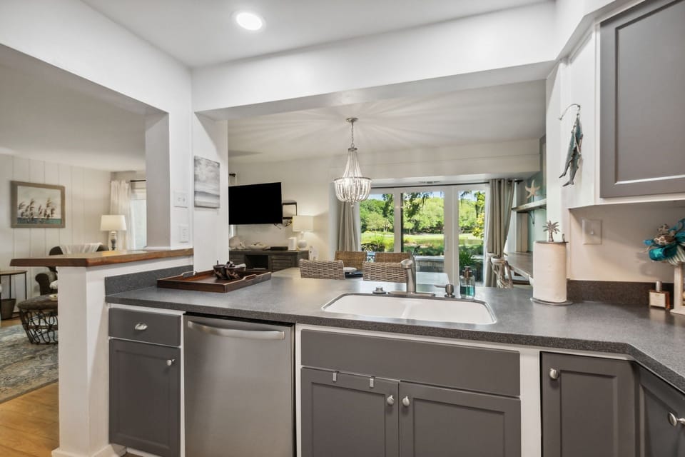 Beautifully Updated Kitchen with Modern Appliances and a Convenient Coffee Bar