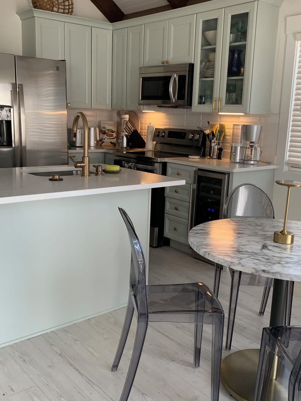 kitchen area off bar
