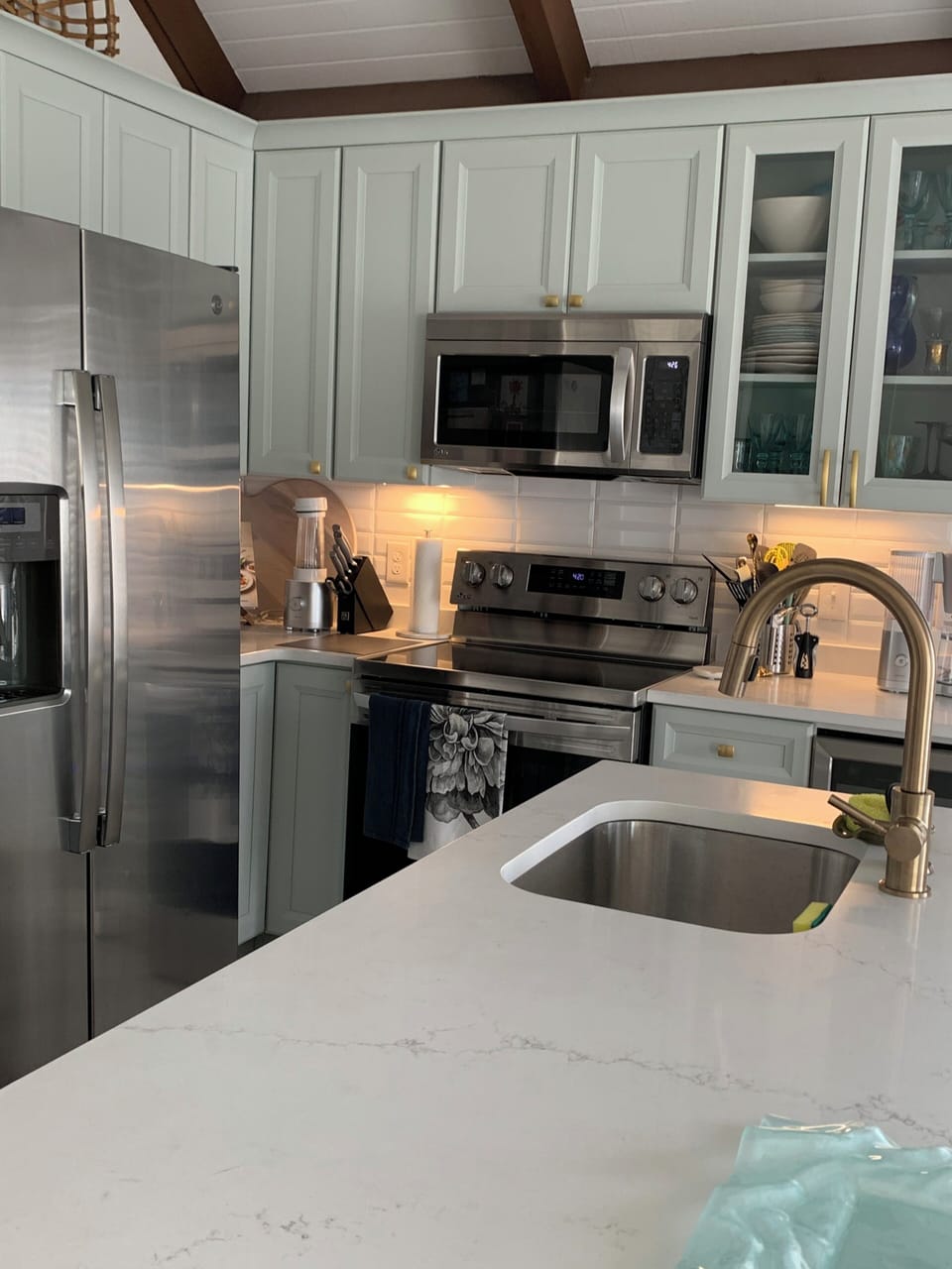 Fully outfitted kitchen