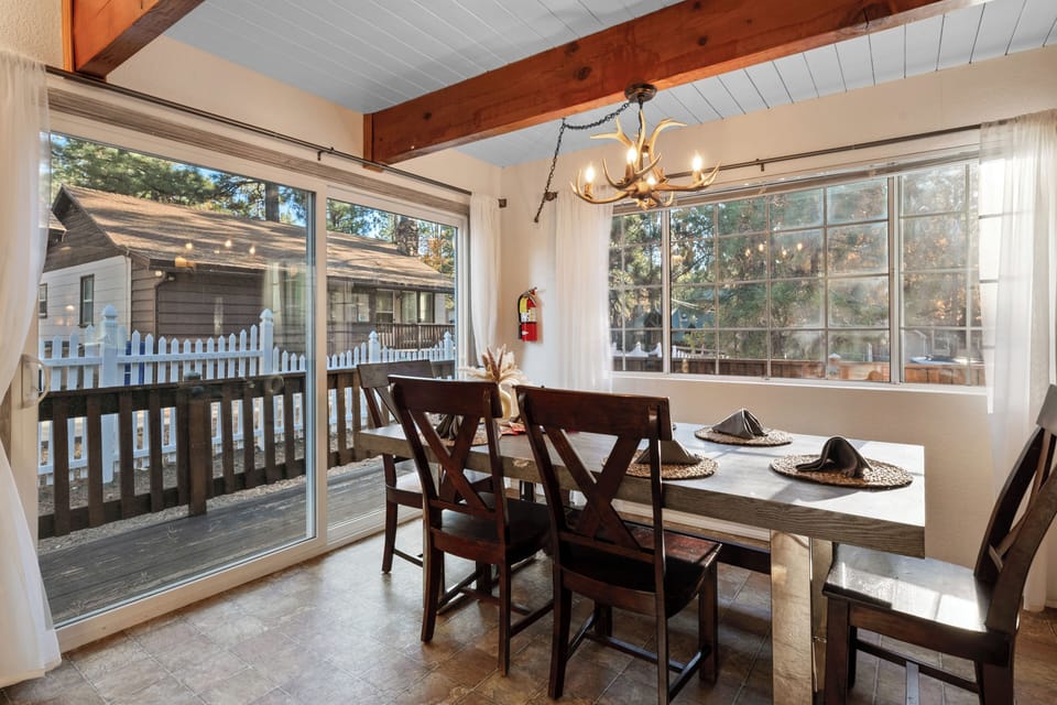 Easy access to the grill on the back deck