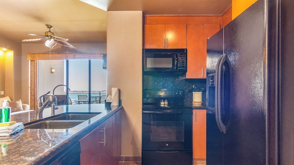 The kitchen.