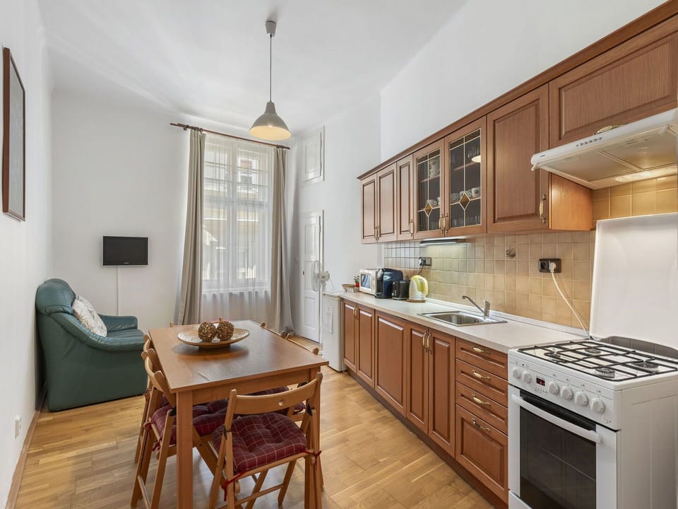 Wood, Flooring, Furniture, Kitchen, Interior Design, Cabinetry, Countertop, Floor, Kitchen Appliance, Ceiling
