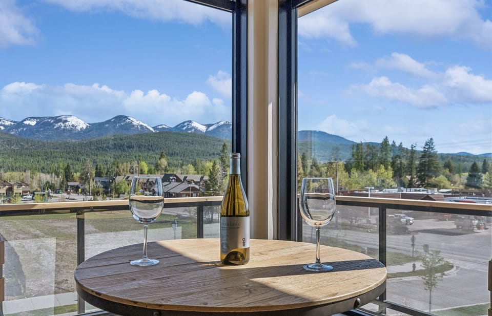 Sip wine while soaking in stunning Glacier and Swan Range vistas!