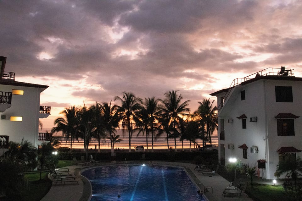 Breathtaking sunsets over Jaco Beach from your resort.