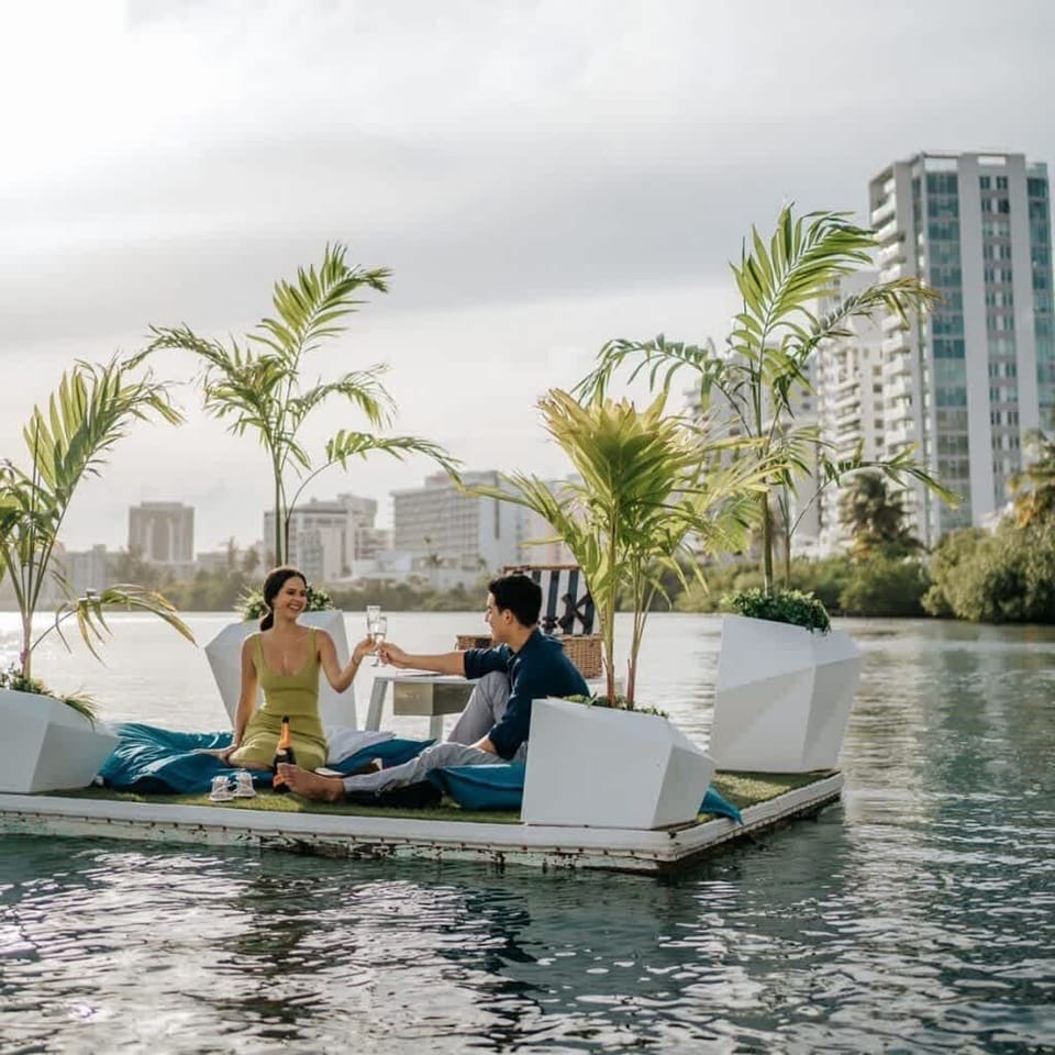 Romantic picnic boats available for rent!
