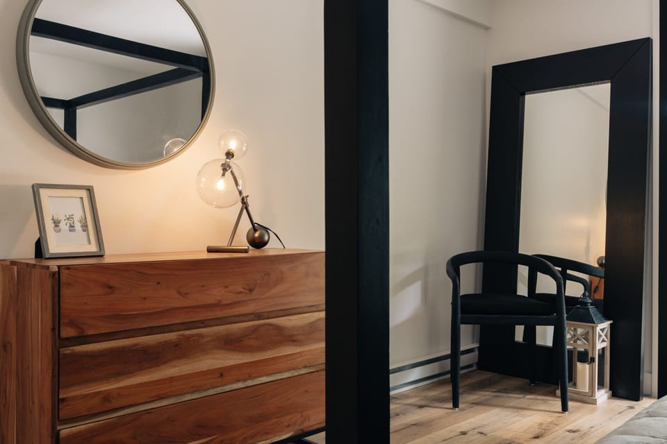Small wardrobe for your clothing storage.