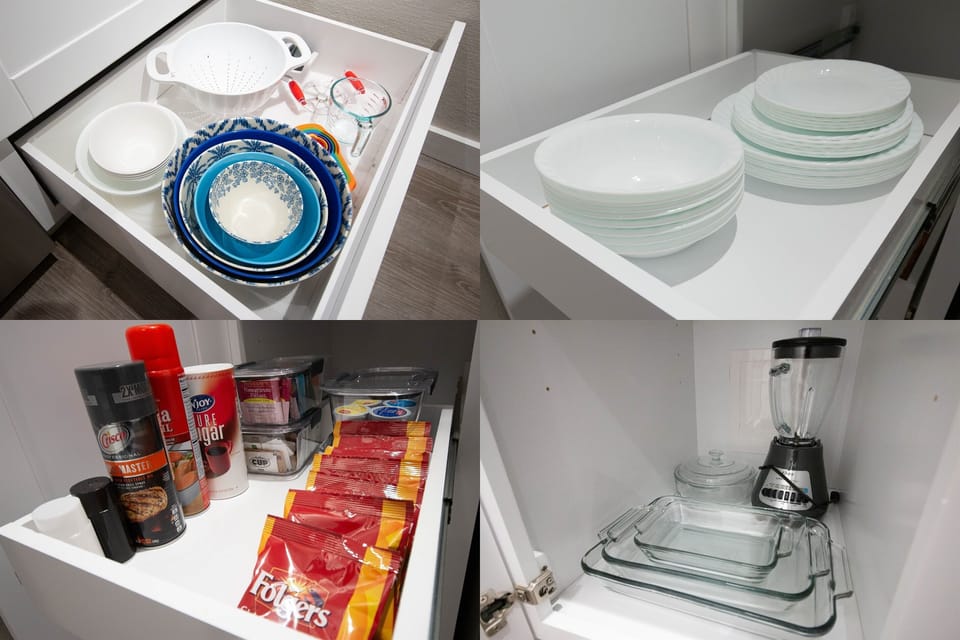 Dishes provided.