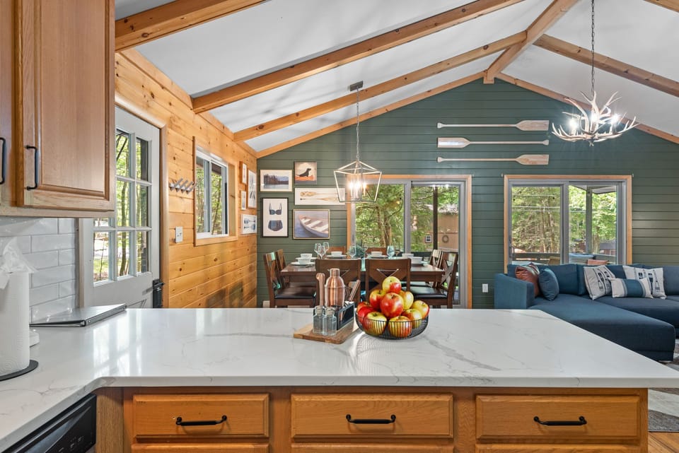 The kitchen comes fully equipped with everything you may need