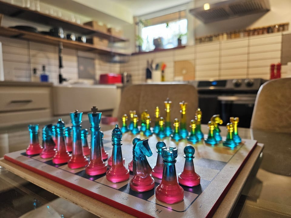 Check out our game cabinet in the breakfast nook!