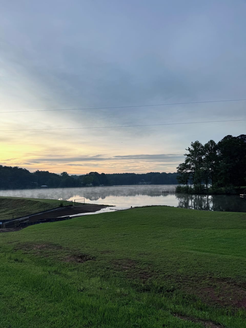 dusk on the lake