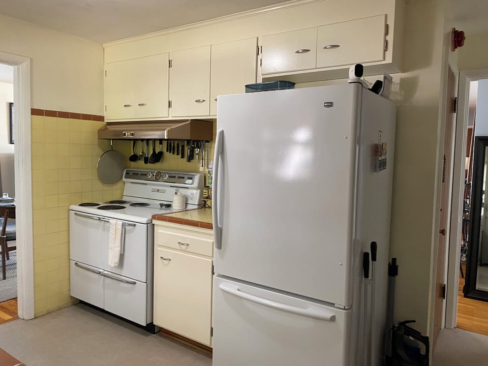 Treasured 1950’s working stove and oven.  Cooking essentials provided.