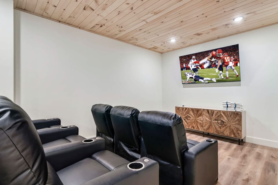 Experience movie nights in plush seating!