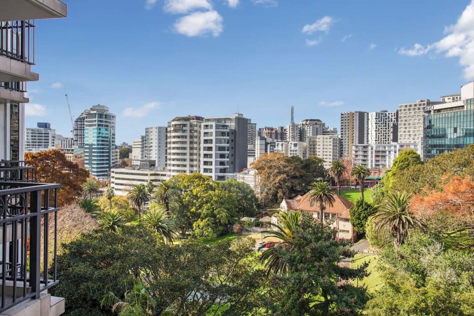 View from the windows overlooking Myers Park towards Queen Street.